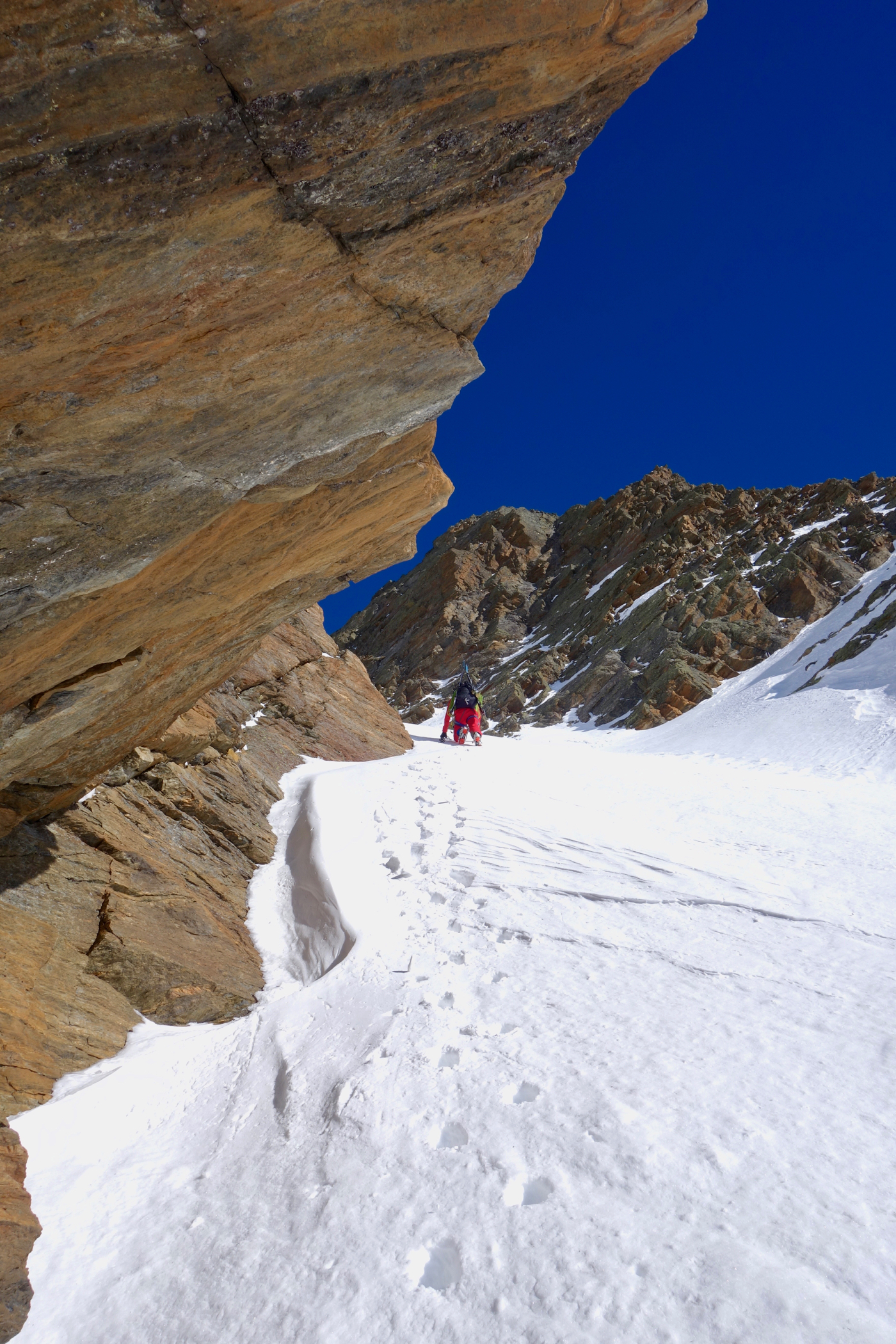 The start of the couloir